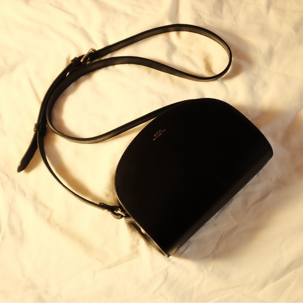 A.P.C. Demi Lune bag in black